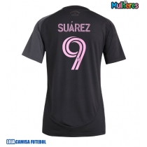 Camisa de Futebol Inter Miami Luis Suarez #9 Equipamento Secundário Mulheres 2025-26 Manga Curta